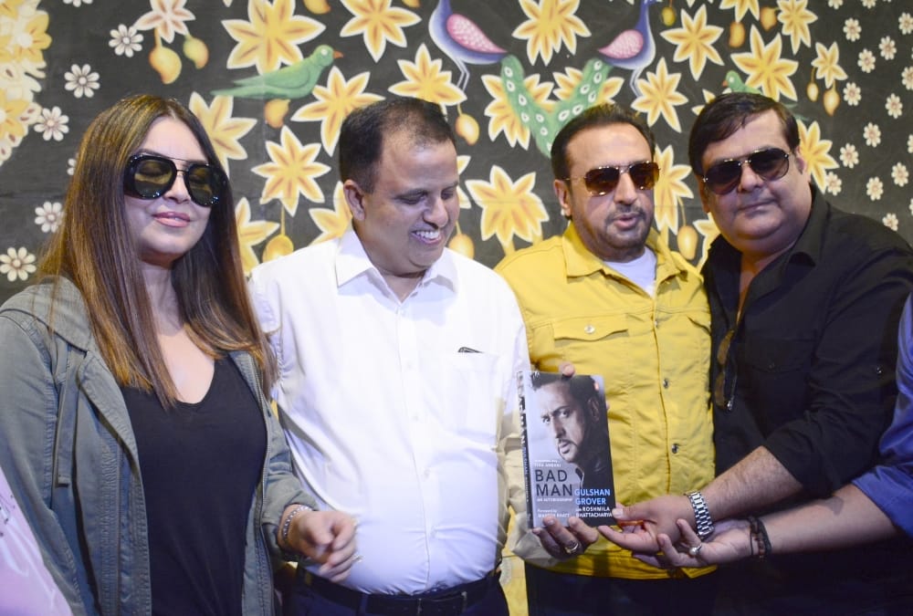 Gulshan Grover launches his book in Lucknow.