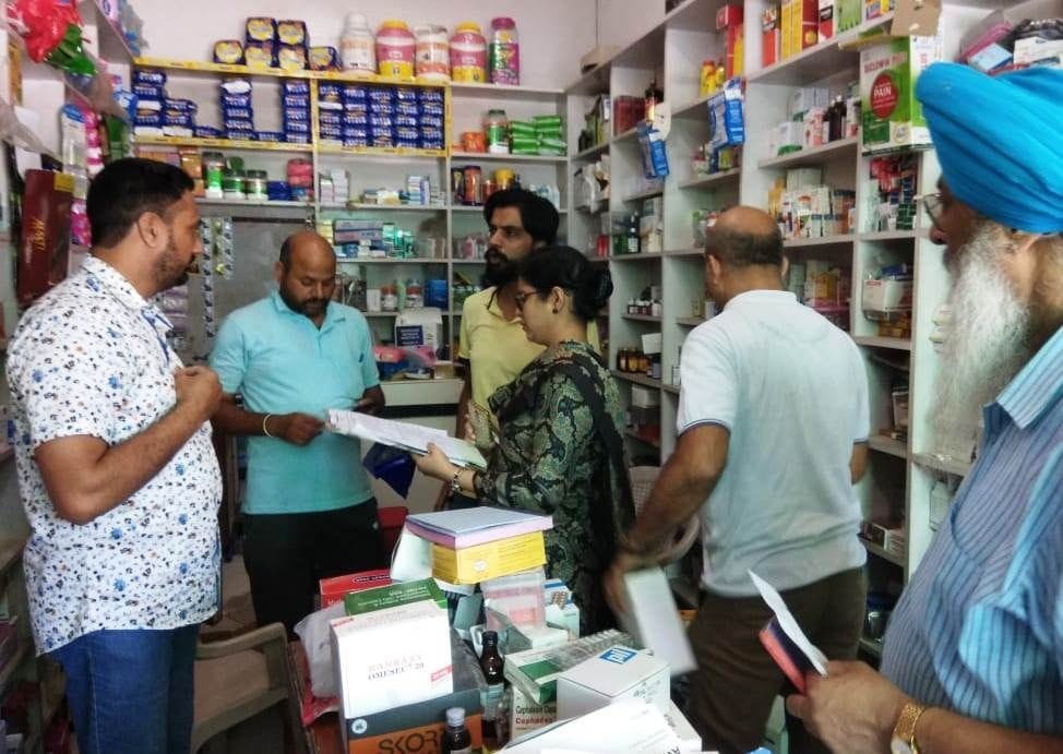 Raid on medical store in kurali