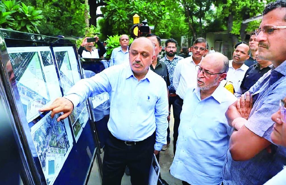 prepration to make tikona park happiness area in delhi