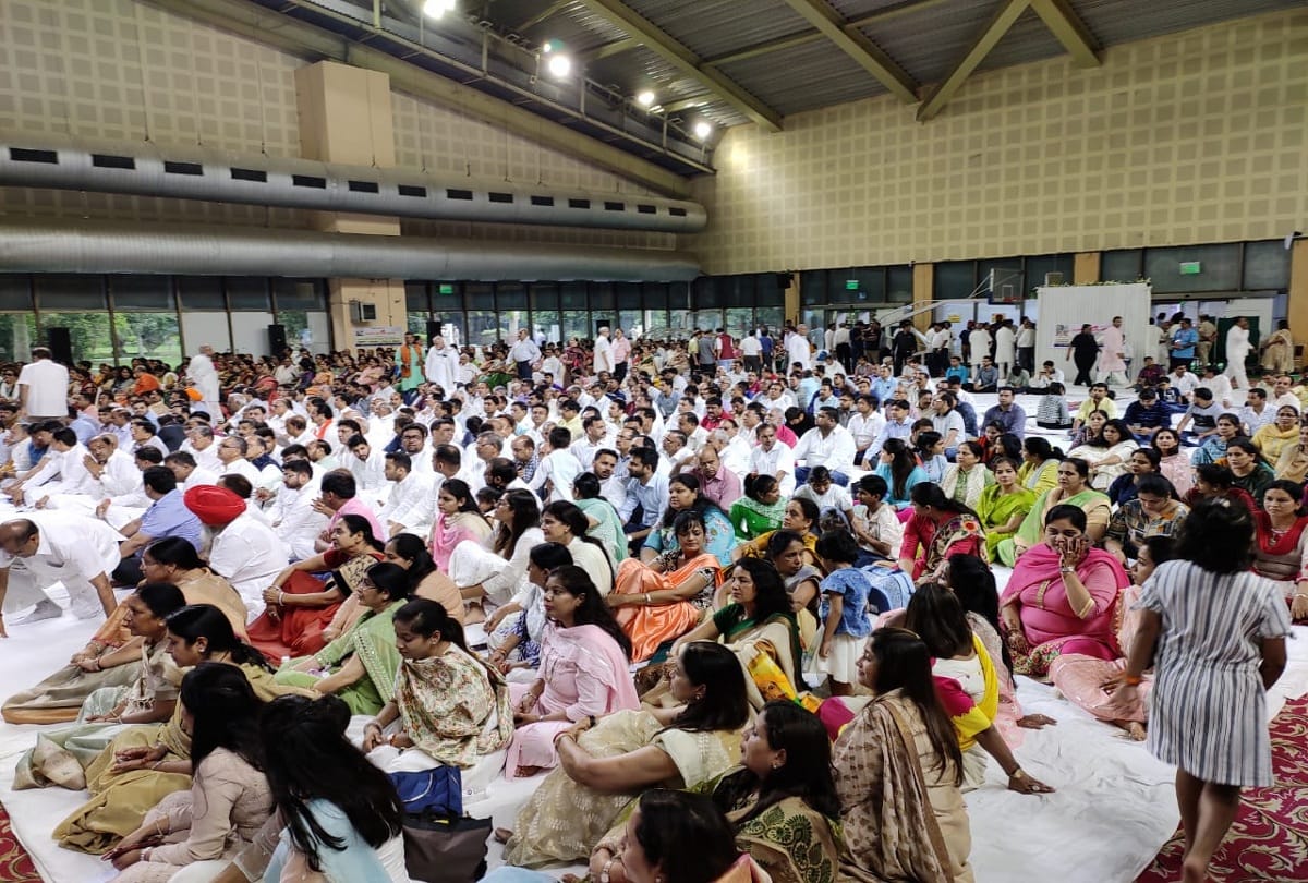 tribute to Former state president Mangeram Garg at Indira Gandhi Indoor Stadium in delhi