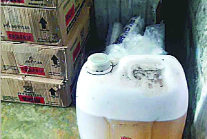 poison liquor found in ex block chief house