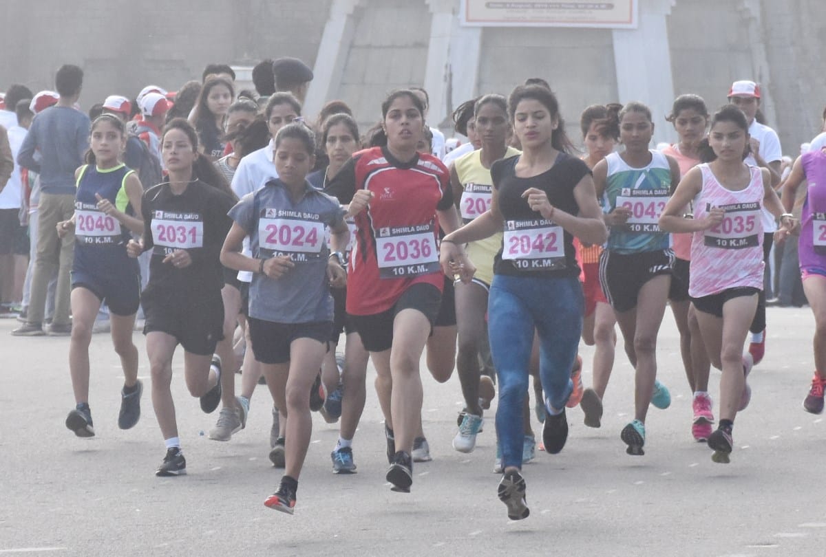 deptt of transport hp organized race on ridge in shimla