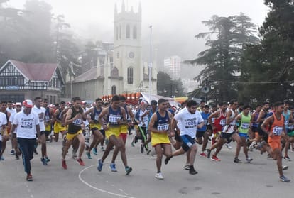 deptt of transport hp organized race on ridge in shimla