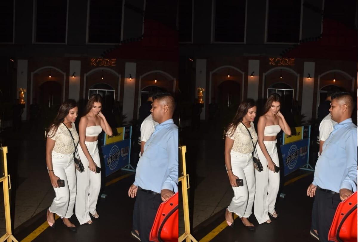 Tara Sutaria gives major outfit goals in a white crop top and pants