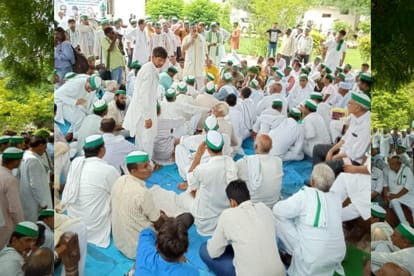 Bhakiyu supporters indefinite protest in Meerut and bijnor
