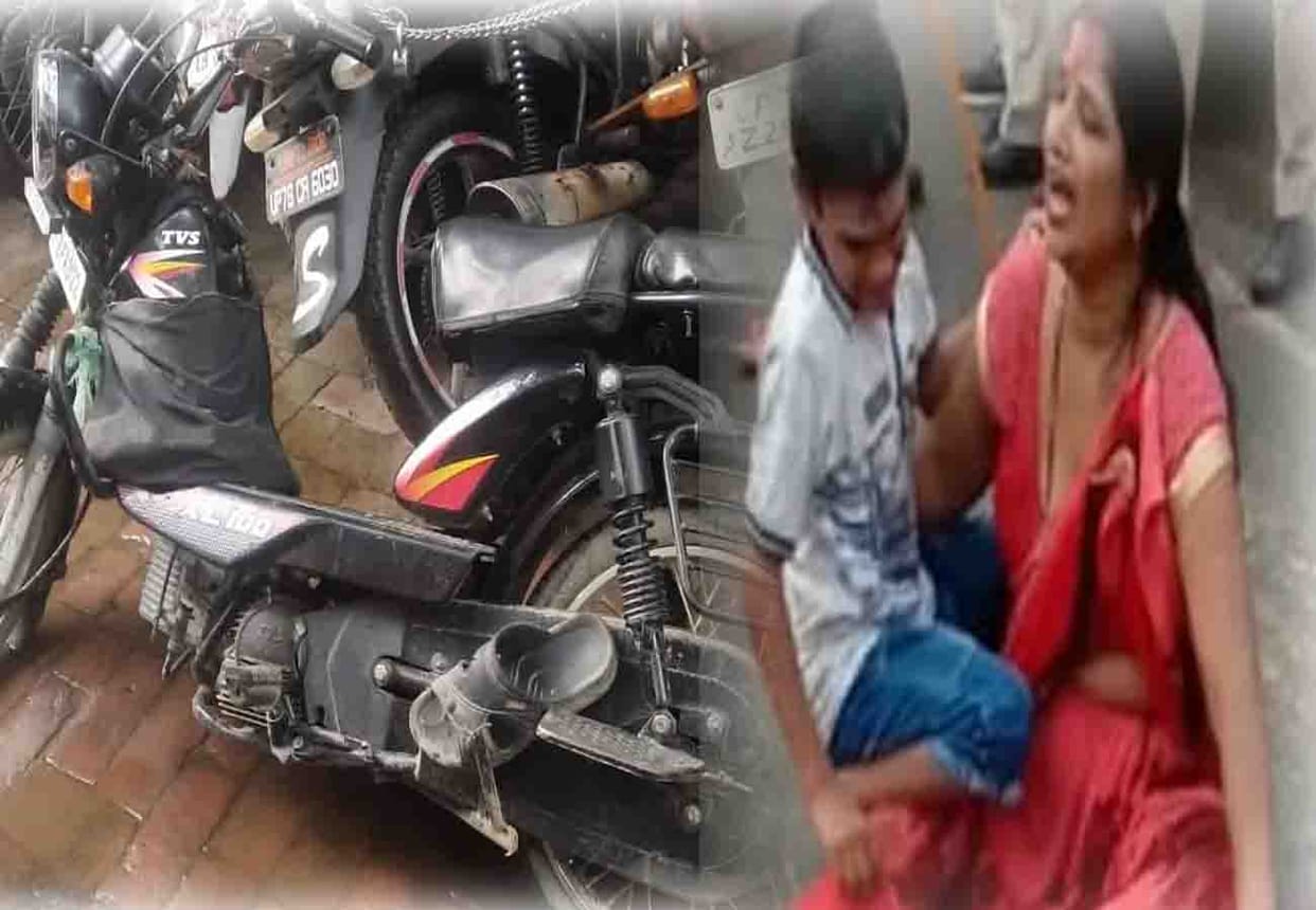 road accident in kanpur, father and daughter died
