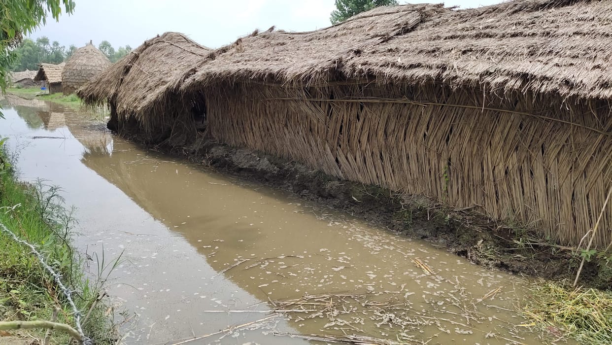 flood in villege