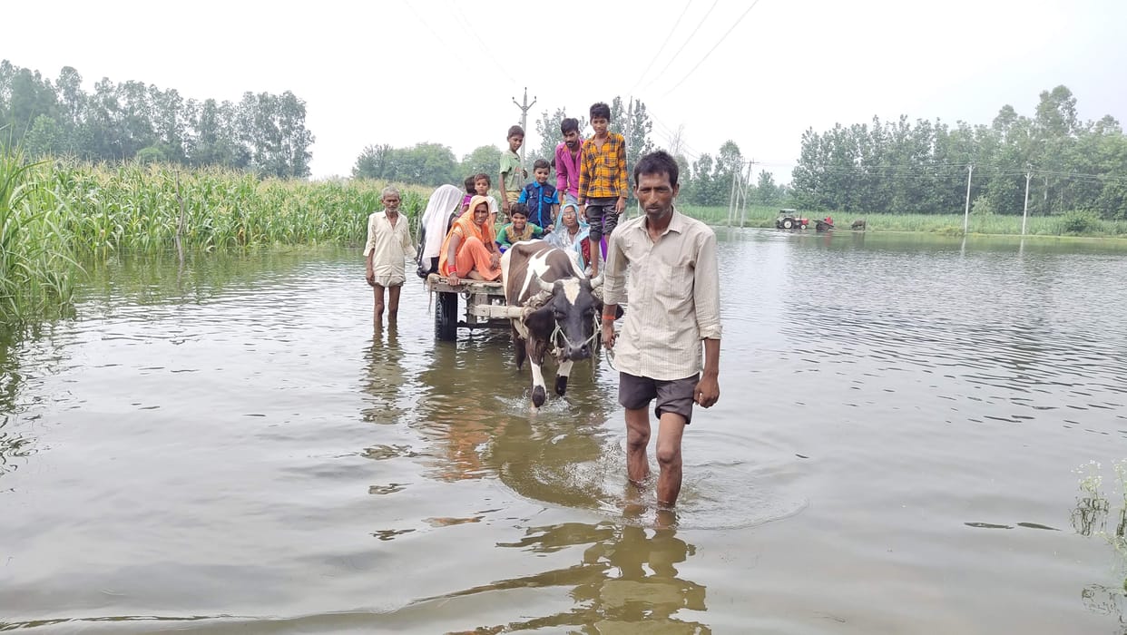 flood in villege
