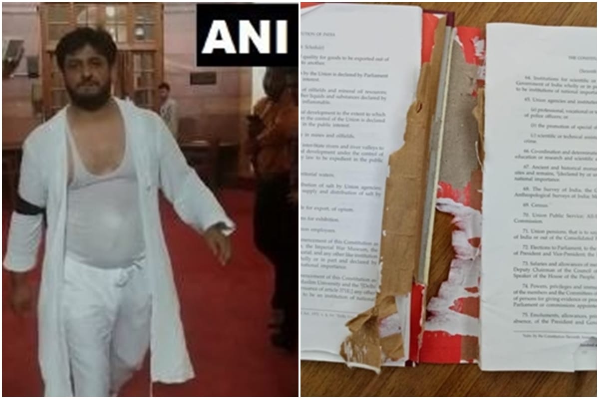 Resolution revoking Article 370 from J&K moved in Rajya Sabha, PDP MP torn kurta and constitution