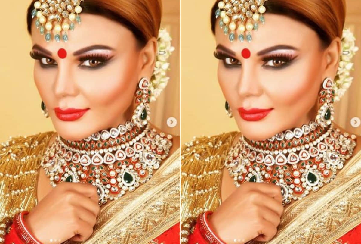 rakhi sawant celebrating her first karva chauth share video and then deleted