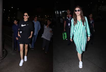 Raveena Tandon and Deepika Padukone