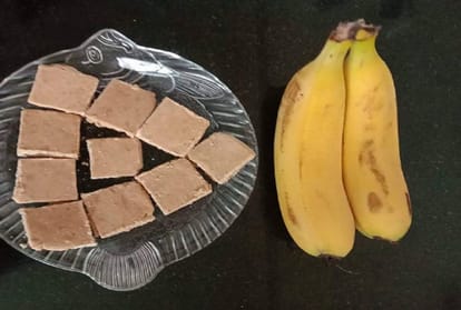Easy and Quick Ripe Banana Barfi Recipe