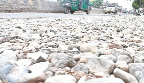 Attention, Danger road of Baghpat road