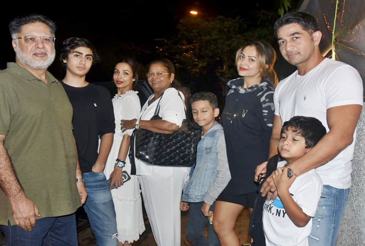Malaika Arora with sister Amrita Arora and Son arhaan khan spend quality time with their family