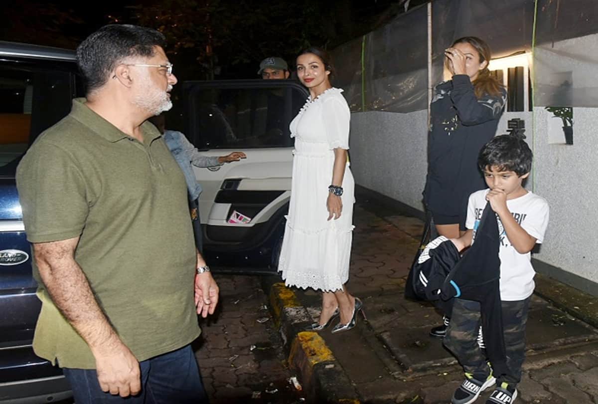 Malaika Arora with sister Amrita Arora and Son arhaan khan spend quality time with their family
