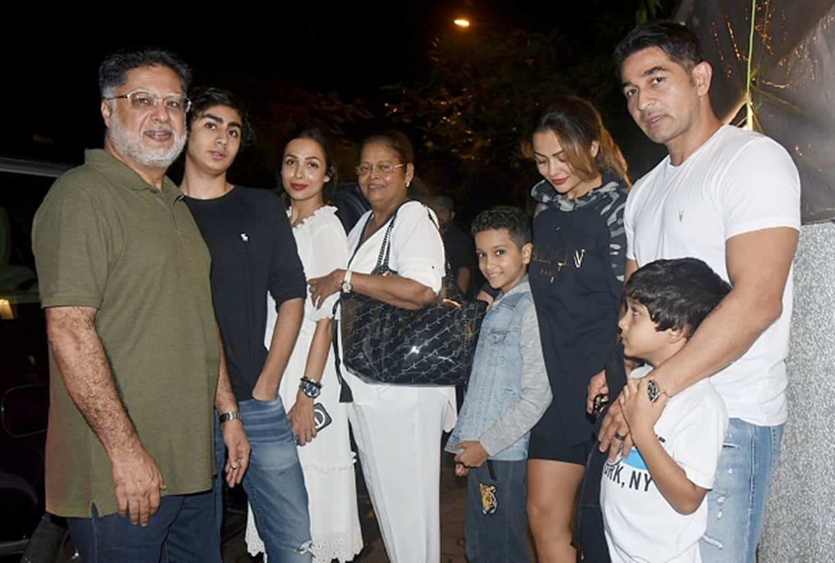 Malaika Arora with sister Amrita Arora and Son arhaan khan spend quality time with their family