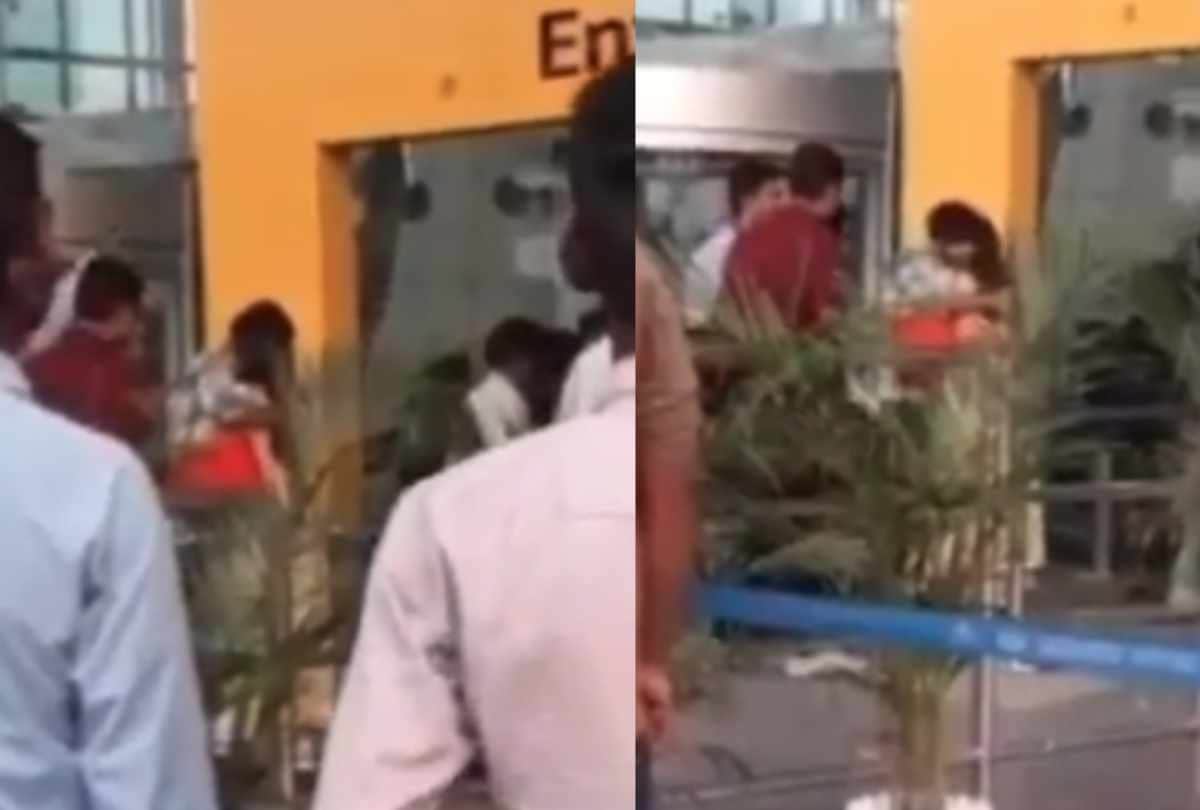 sara ali khan and kartik aaryan hug each other at airport video viral