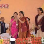 8 दिसंबर 2018 को वृंदावन के अक्षय पात्र में नारी शक्ति कुंभ में उपस्थित सुषमा स्वराज (फाइल फोटो)