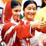 Sushma Swaraj with Geeta