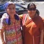 सुषमा स्वराज के साथ उज्बेकिस्तान की एक महिला