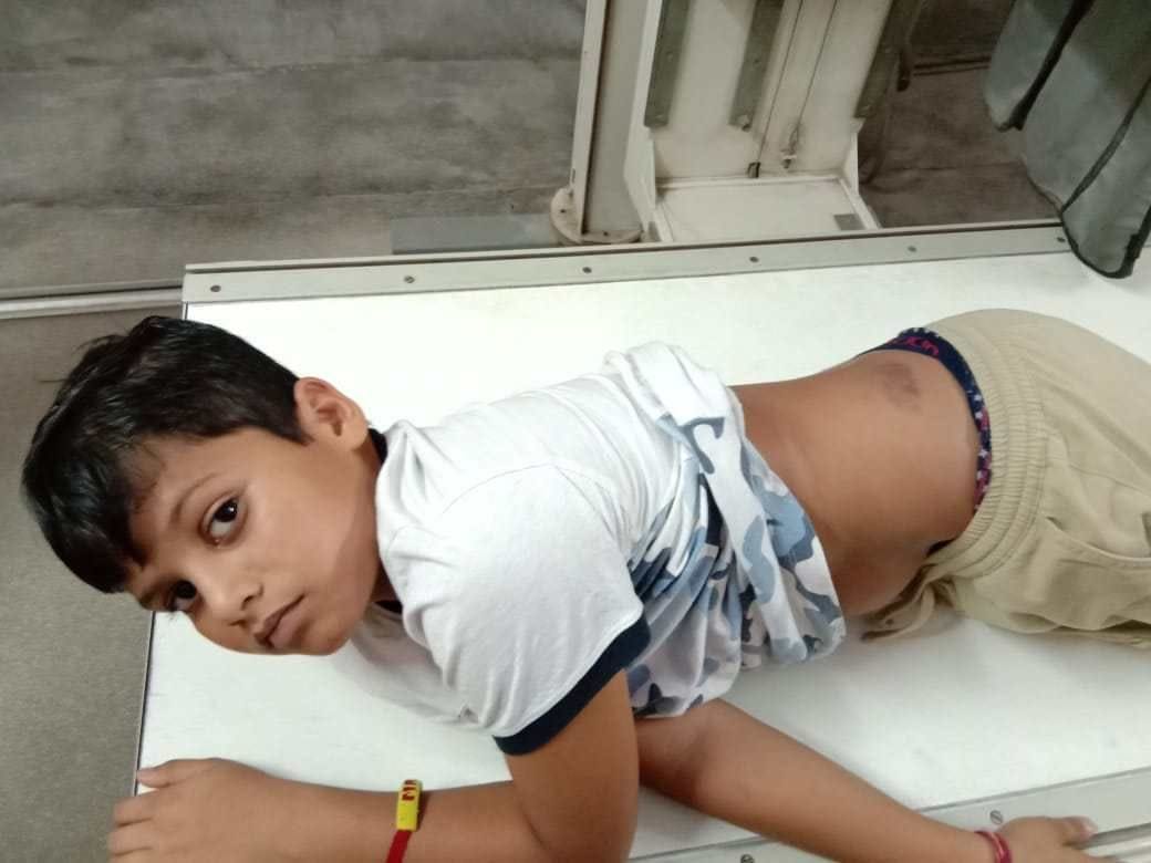 the swimming coach beaten student with a rod