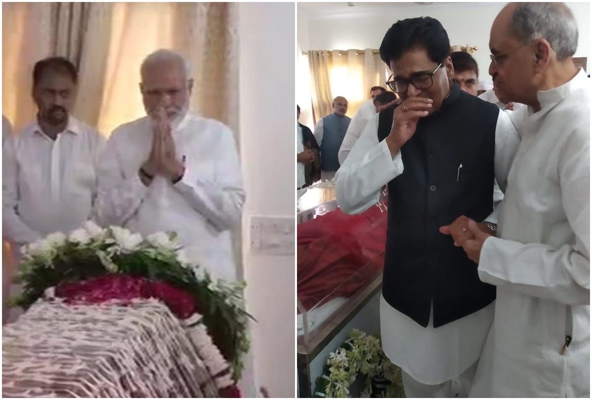 PM Narendra Modi and Ram Gopal Yadav gets emotional after paying tribute to Sushma Swaraj