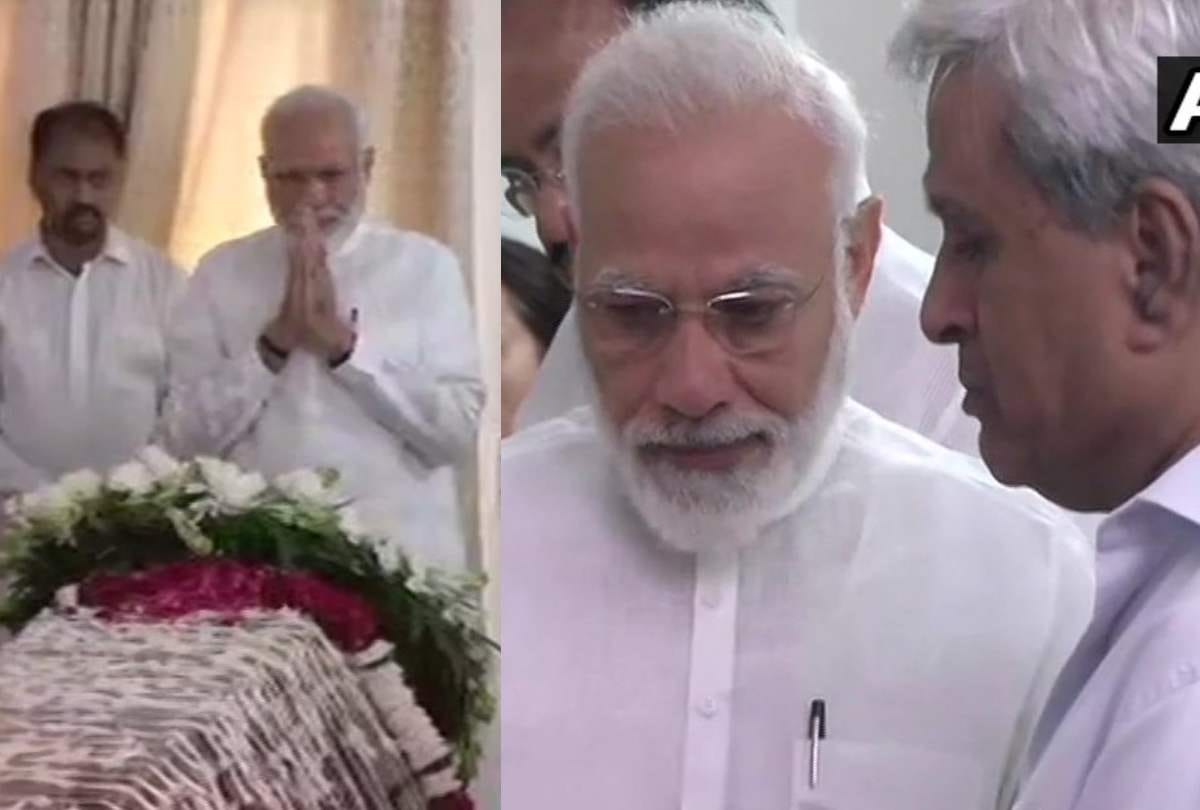 last rites of sushma swaraj today all updates