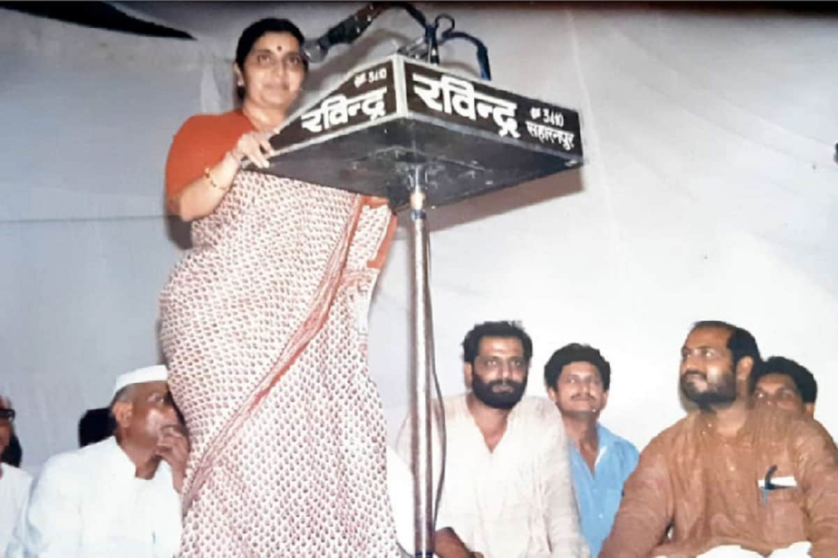 Sushma Swaraj had a public meeting of first time in 1991 at Saharanpur