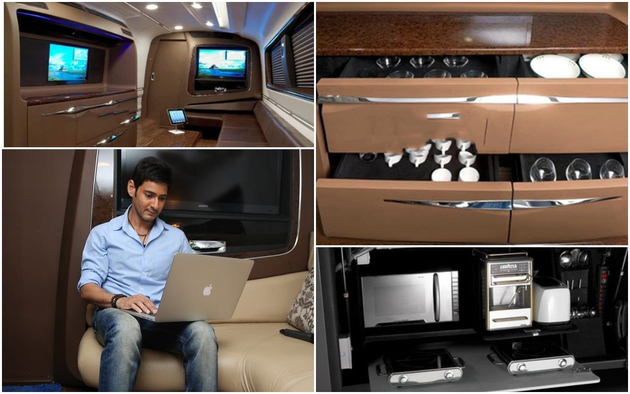 Actor Mahesh Babu Birthday Special See His vanity van Inside Photos