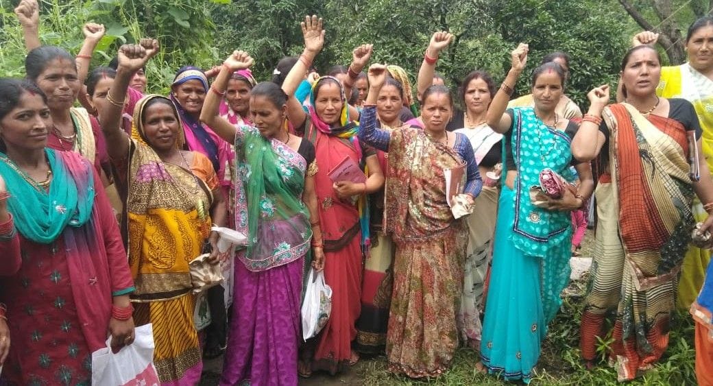 women angry due to wild animal