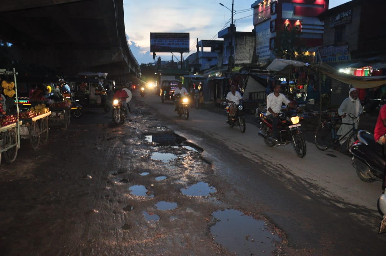Electricity pole hinders movement of sipri