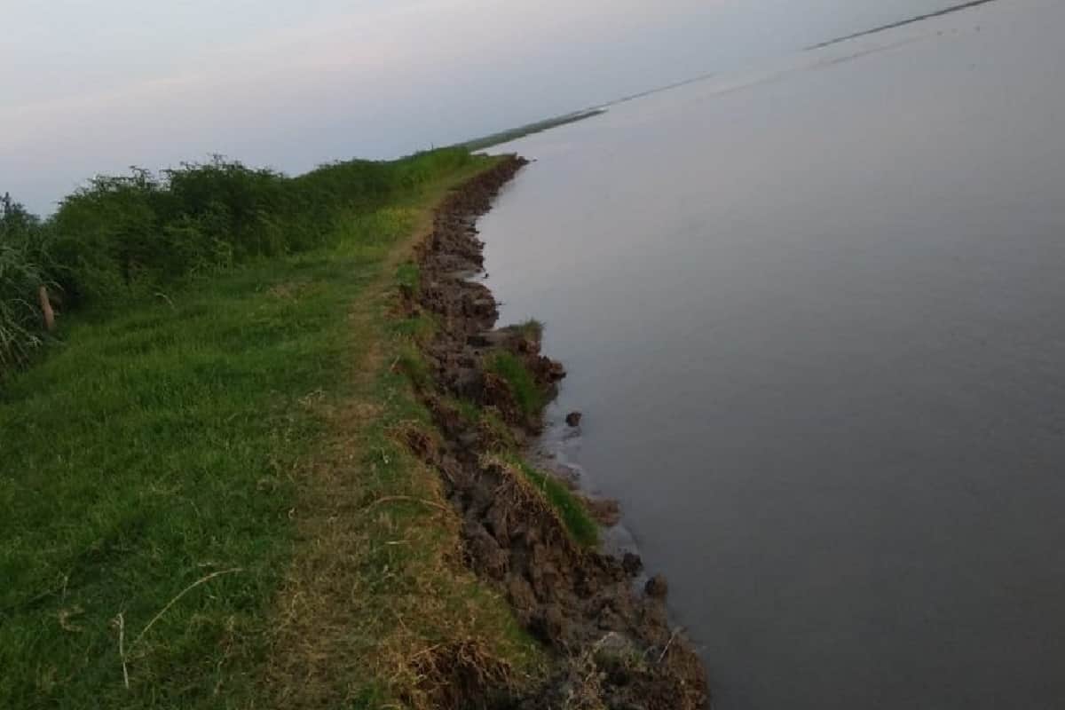 DM Ramakant Pandey inspection of ganga in Bijnor and working start of relief
