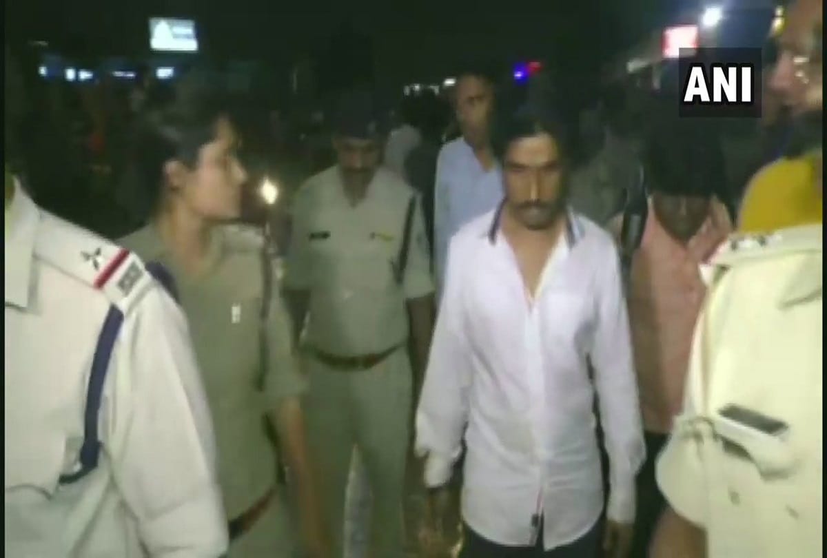 A man accused of  thrashing a minor boy detained by police in indore