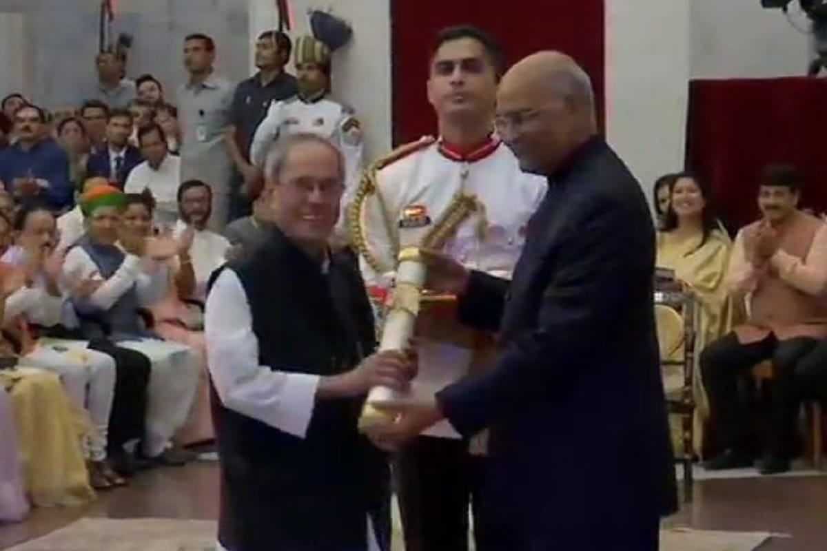 pranab mukherjee got bharat ratna for their contribution towards nation, said modi