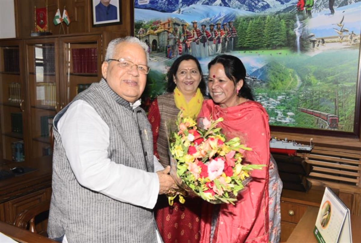 Dhaneshwari Thakur and Rupa Sharma calls on Governor Kalraj Mishra in shimla
