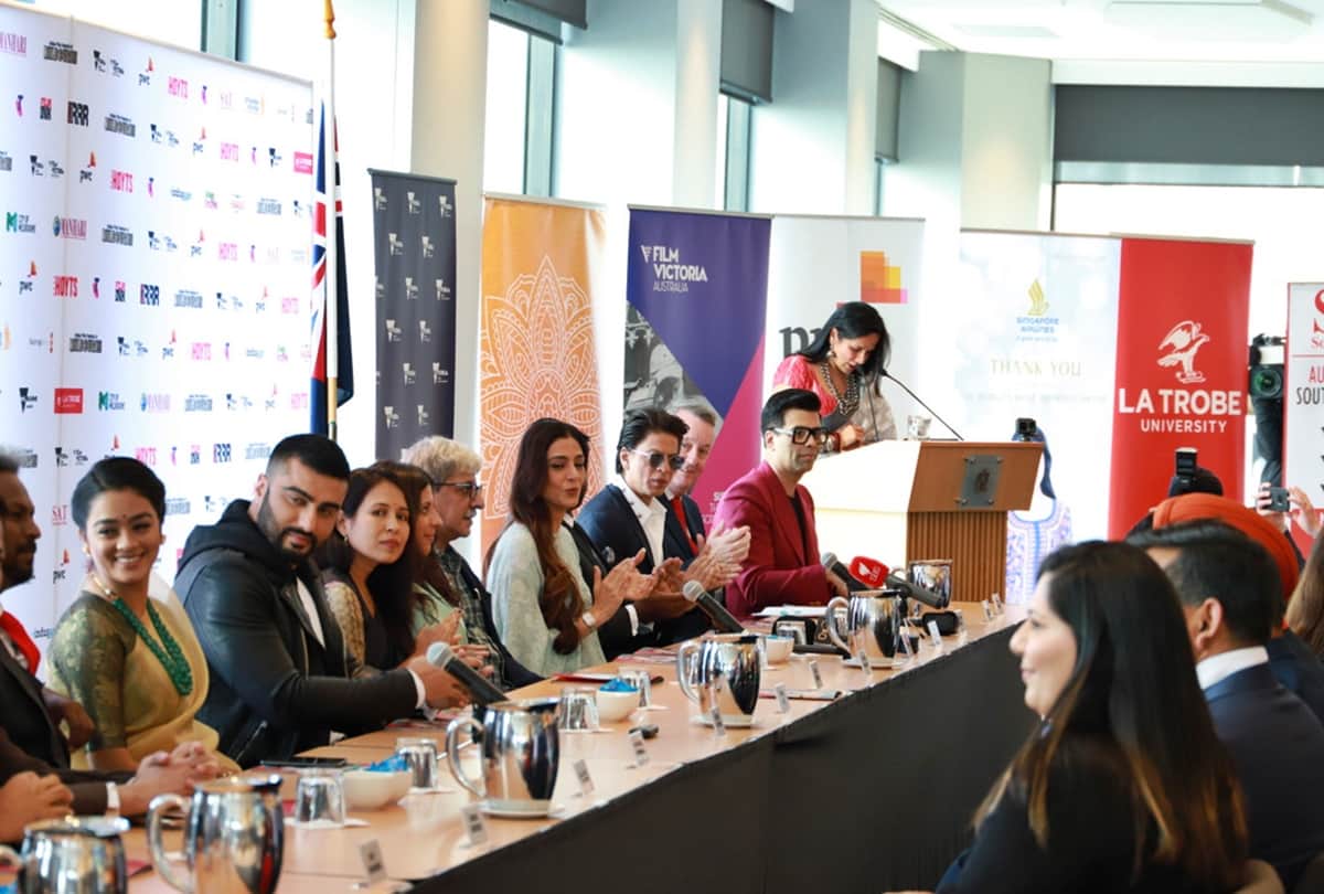 Bollywood celebs at at the Indian Film Festival of Melbourne Shah Rukh Vijay Arjun Tabu Karan