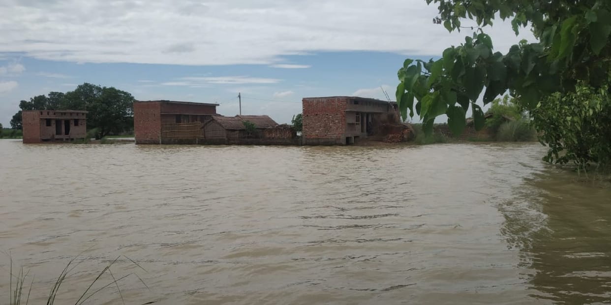 Ghaghra burial, flood water enters 12 villages