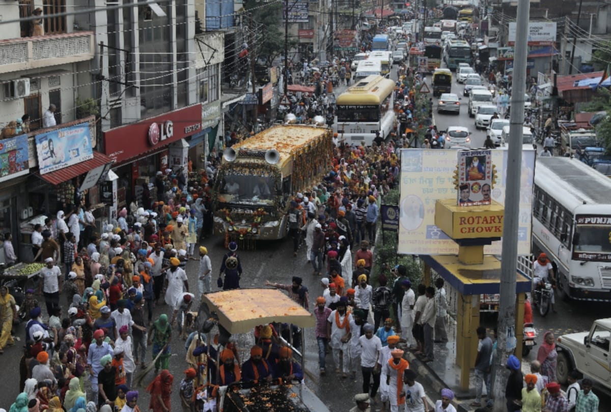 grand Nagar Kirtan reached Himachal from Pakistan in una