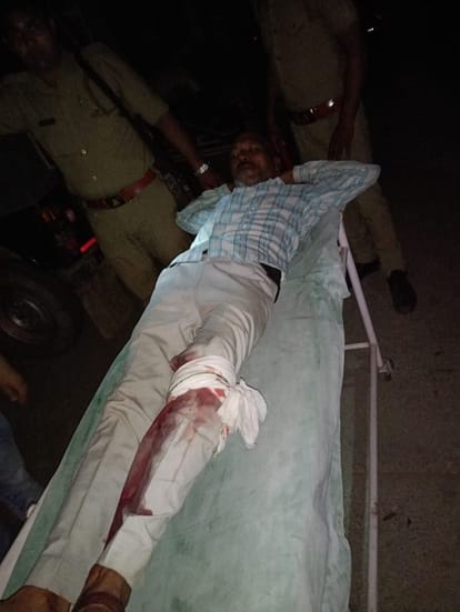 शाहाबाद सीएचसी में मुठभेड़ के बाद इलाज के लिए लाया गया रुकसाद। अमर उजाला