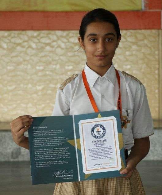 Doon's Toshani's name recorded in Guinness Book