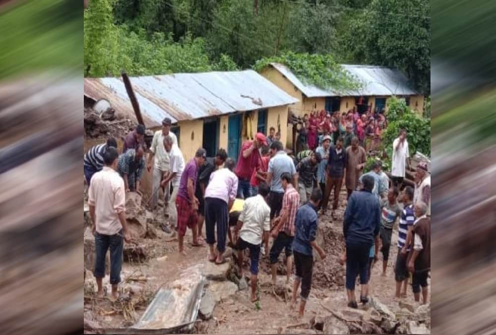 Mother And Son died in Cloud Burst and disaster in tehri uttarakhand photos