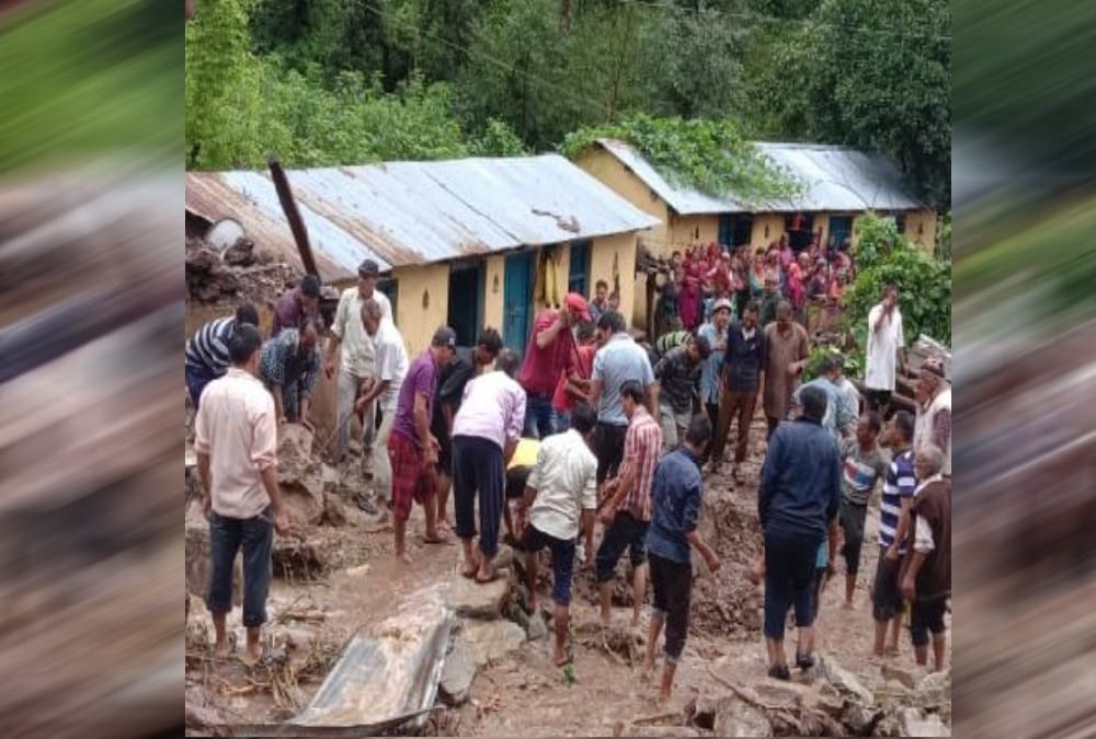 Mother And Son died in Cloud Burst and disaster in tehri uttarakhand photos