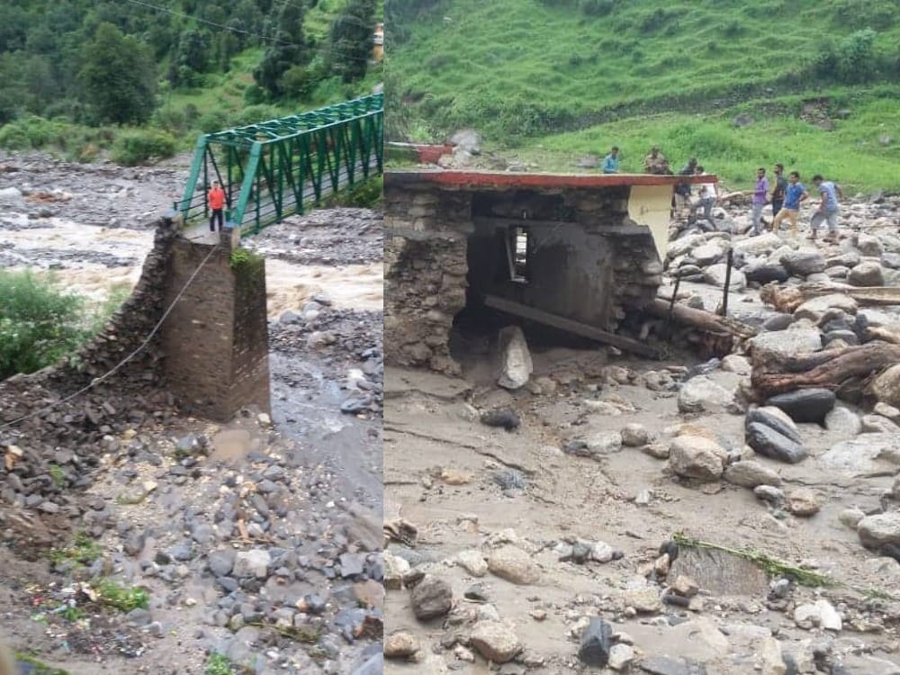 Disaster in uttarakhand After cloud burst and heavy rain