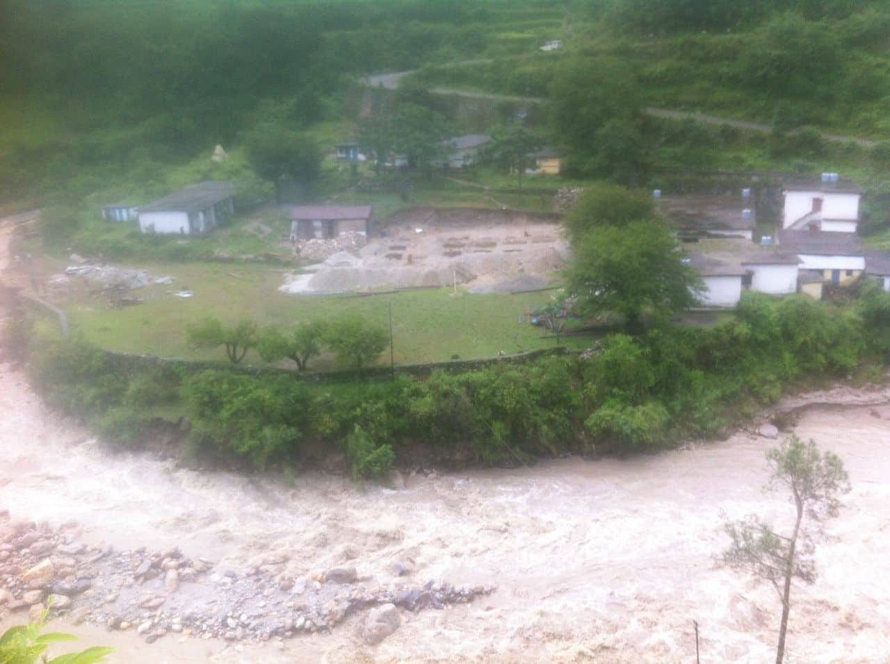 Disaster After cloud burst in chamoli uttarakhand