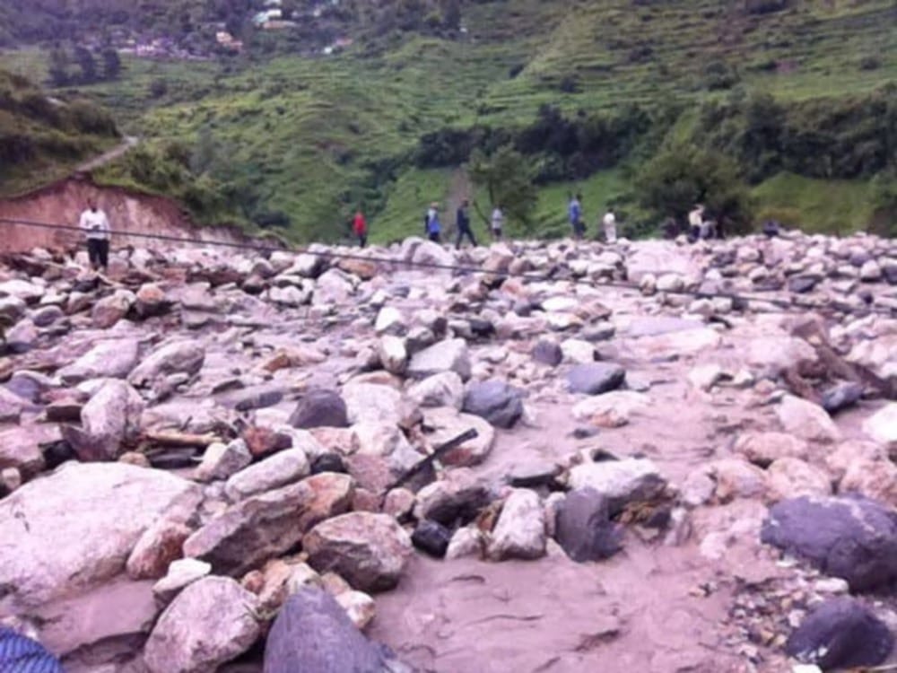 Disaster After cloud burst in chamoli uttarakhand