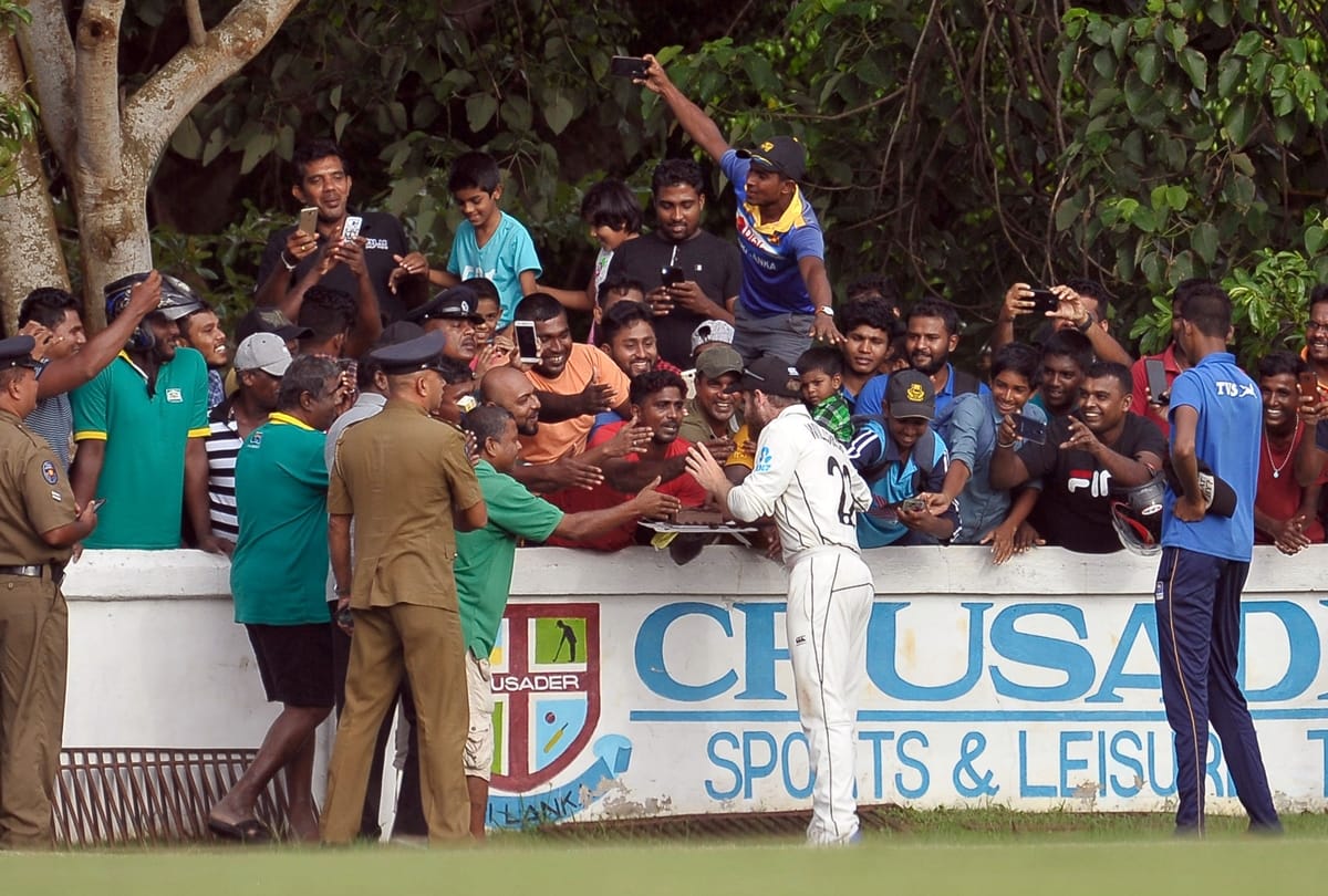 PHOTOS: Kane Williamson Celebrates Birthday Cake Brought By Sri Lanka Fans