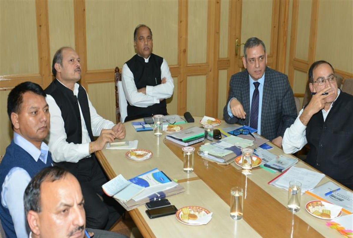 CM Jai Ram Thakur in review meeting of State Excise and Taxation Department at Shimla