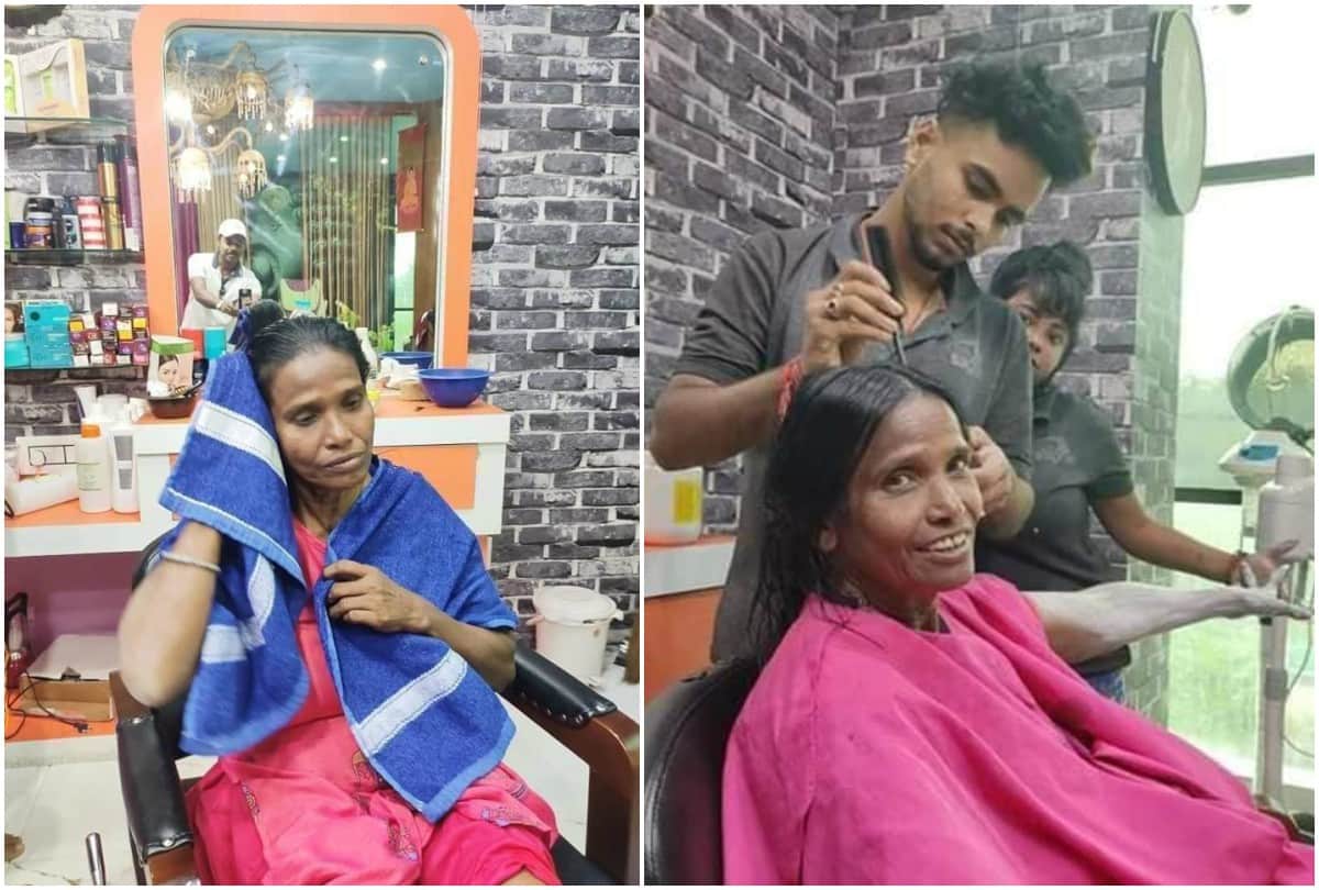 Women who sing song like Lata Mangeshkar on railway station huge transformation in looks