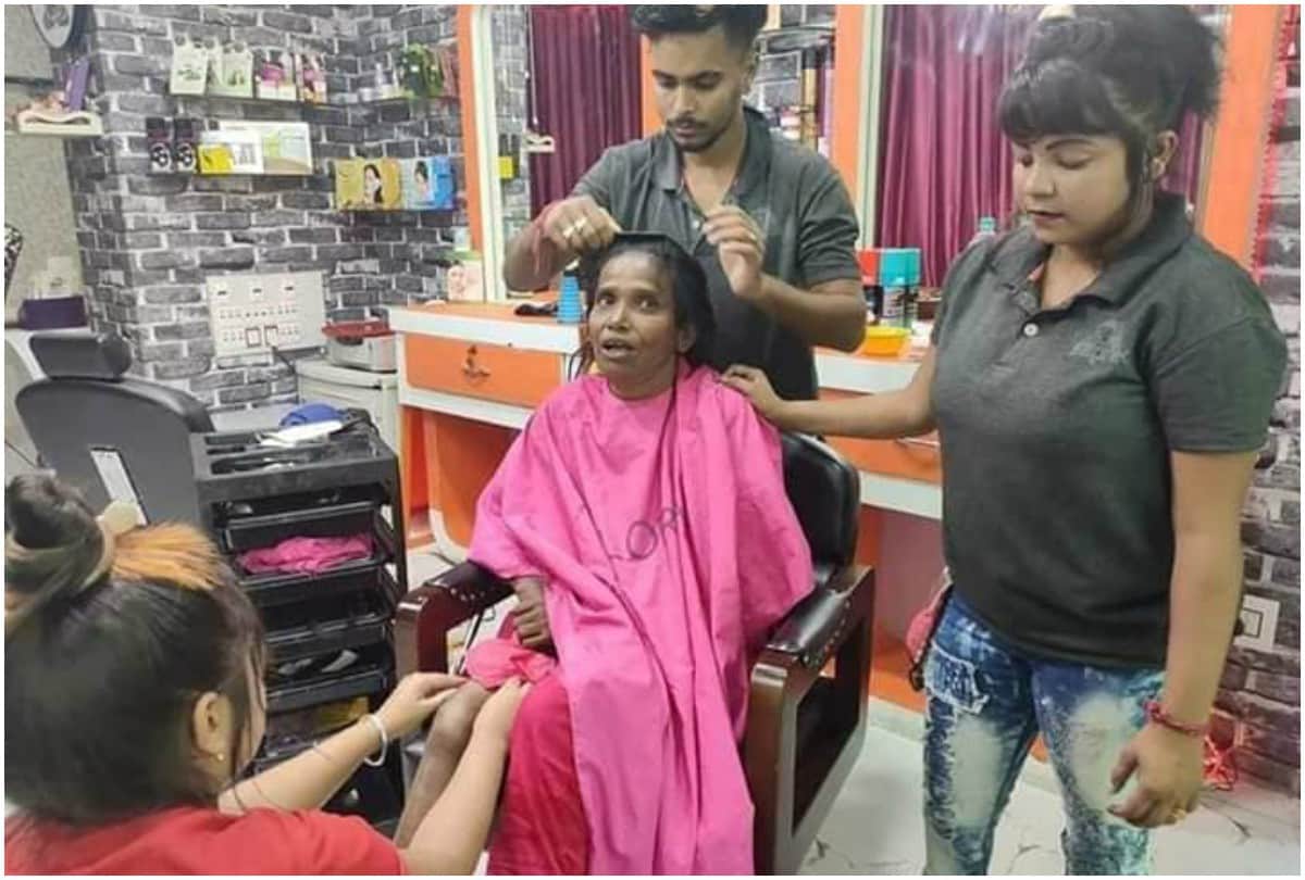 Women who sing song like Lata Mangeshkar on railway station huge transformation in looks