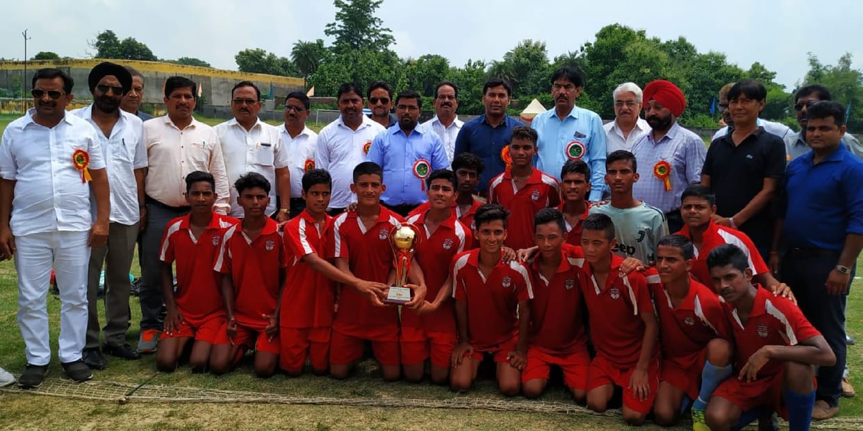 Lucknow team champions in football competition